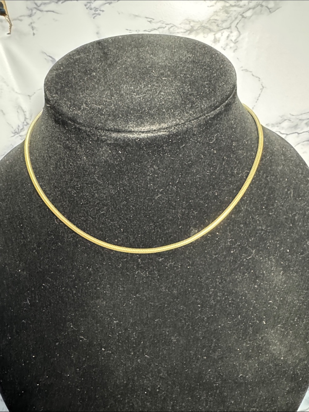 VTG Source Unknown Gold-Tone Snake Chain Necklace